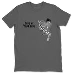 4s Wet Cement shirts to match jordans Give Me Your Soul unique Halloween sneaker tee Air Jordan 4 Wet Cement SNRT Sneaker Release Tees unisex cotton Cool Grey 2 crew neck shirts