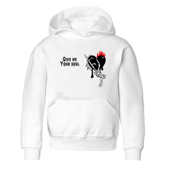 Sneaker match tees – Sneaker Tees To Match Air Jordan 6 Reverse Infrared Shoes – Give Me Your Soul Kids T-Shirt White 2