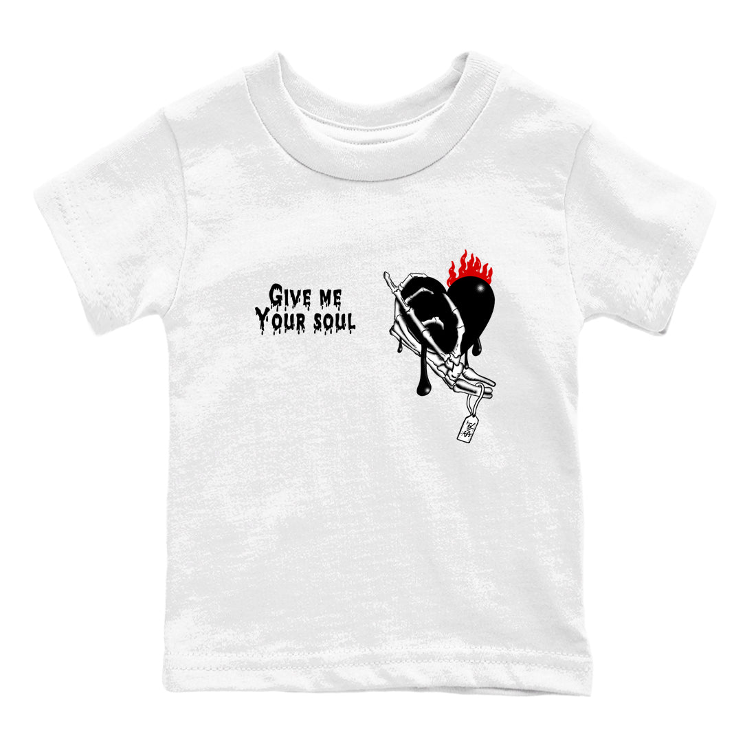 Sneaker match tees – Sneaker Tees To Match Air Jordan 6 Reverse Infrared Shoes – Give Me Your Soul Kids T-Shirt White 2