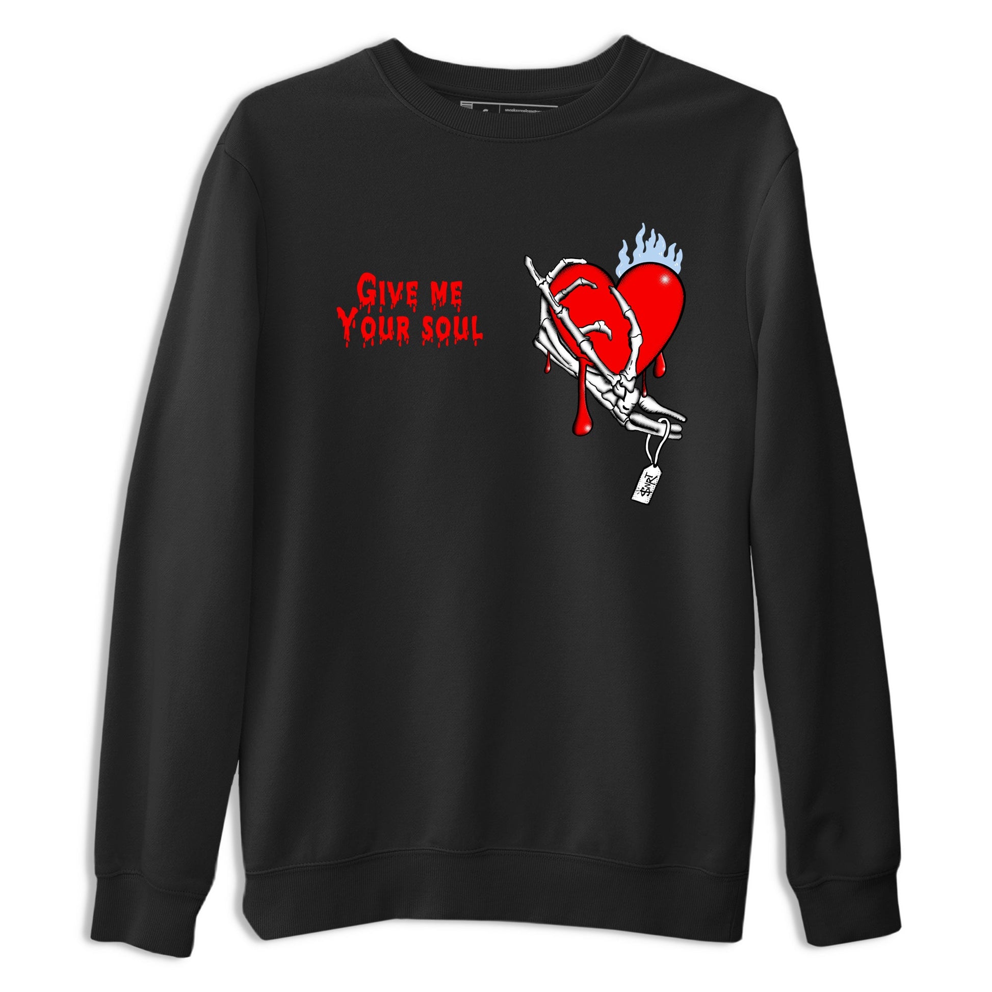Sneaker match tees – Sneaker Tees To Match Air Jordan 6 Reverse Infrared Shoes – Give Me Your Soul Tee Black 2