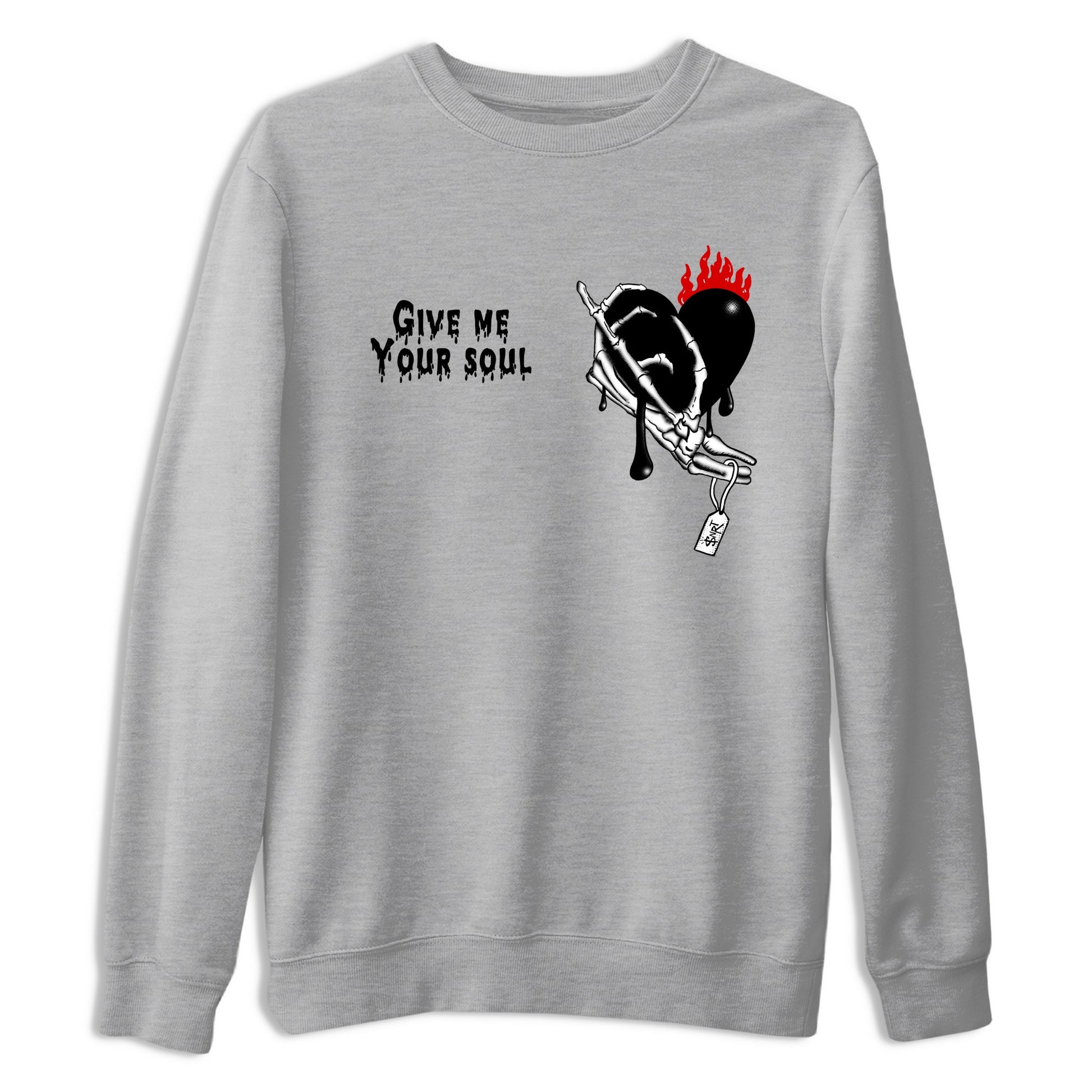 Sneaker match tees – Sneaker Tees To Match Air Jordan 6 Reverse Infrared Shoes – Give Me Your Soul Tee Heather Grey 2