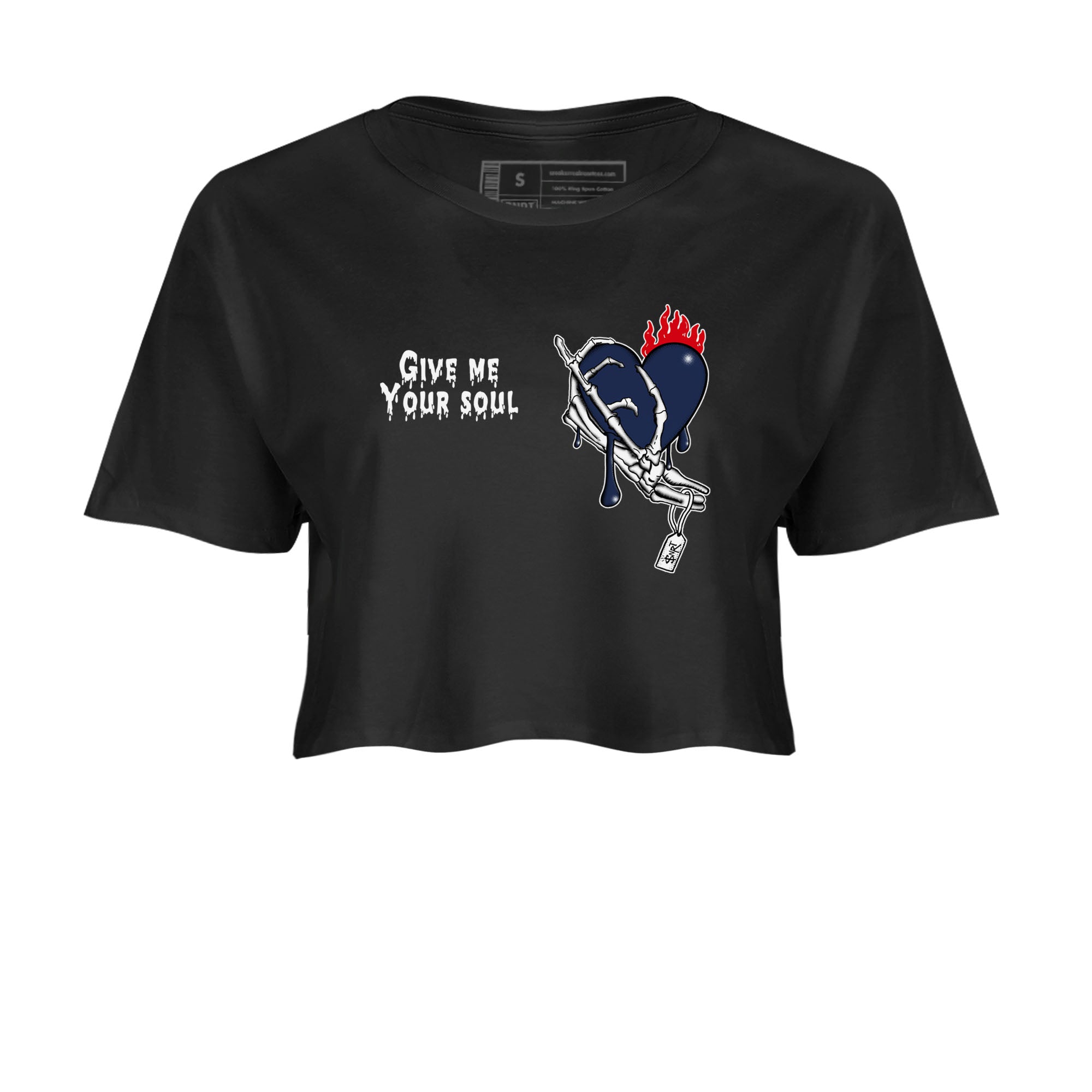 6s White And Midnight Navy shirts to match jordans Give Me Your Soul unique Halloween sneaker tee Air Jordan 6 White And Midnight Navy SNRT Sneaker Release Tees unisex cotton Black 2 Crop Shirts