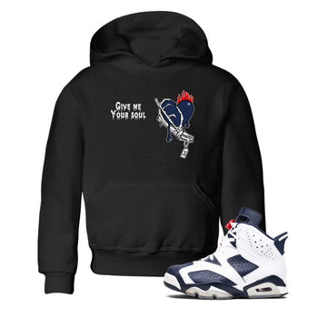 6s White And Midnight Navy shirts to match jordans Give Me Your Soul unique Halloween sneaker tee Air Jordan 6 White And Midnight Navy SNRT Sneaker Release Tees Youth Baby Black 1 crew neck shirts