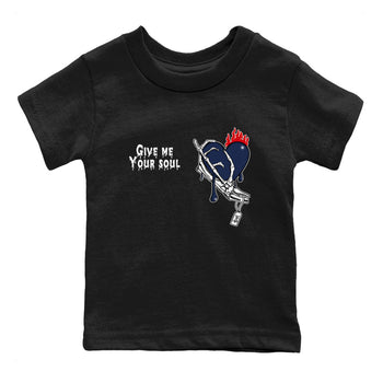 6s White And Midnight Navy shirts to match jordans Give Me Your Soul unique Halloween sneaker tee Air Jordan 6 White And Midnight Navy SNRT Sneaker Release Tees Youth Baby Black 2 crew neck shirts