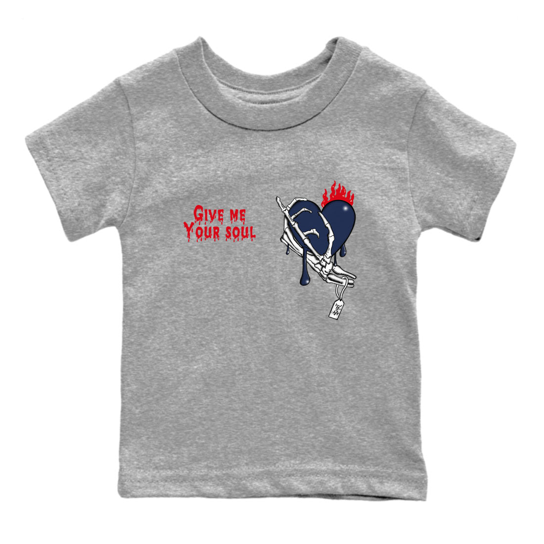 6s White And Midnight Navy shirts to match jordans Give Me Your Soul unique Halloween sneaker tee Air Jordan 6 White And Midnight Navy SNRT Sneaker Release Tees Youth Baby Heather Grey 2 crew neck shirts