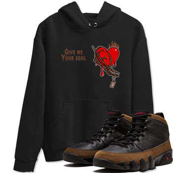 9s Olive shirts to match jordans Give Me Your Soul sneaker match tees Air Jordan 9 Olive match shoes to clothes SNRT Sneaker Tees unisex cotton Black 1 shirts
