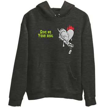 Sneaker Threads – Sneaker Tees To Match Air Max 90 Spruce Aura and Ghost Green – Give Me Your Soul Graphic Tee Charcoal Heather 2. Perfect for Jordan releases 2025 colorways.