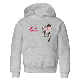 Dunk Cacao Wow And Pink Foam shirts to match jordans Give Me Your Soul unique Halloween sneaker tee Dunk Cacao Wow And Pink Foam SNRT Sneaker Release Tees Youth Baby Heather Grey 2 crew neck shirts