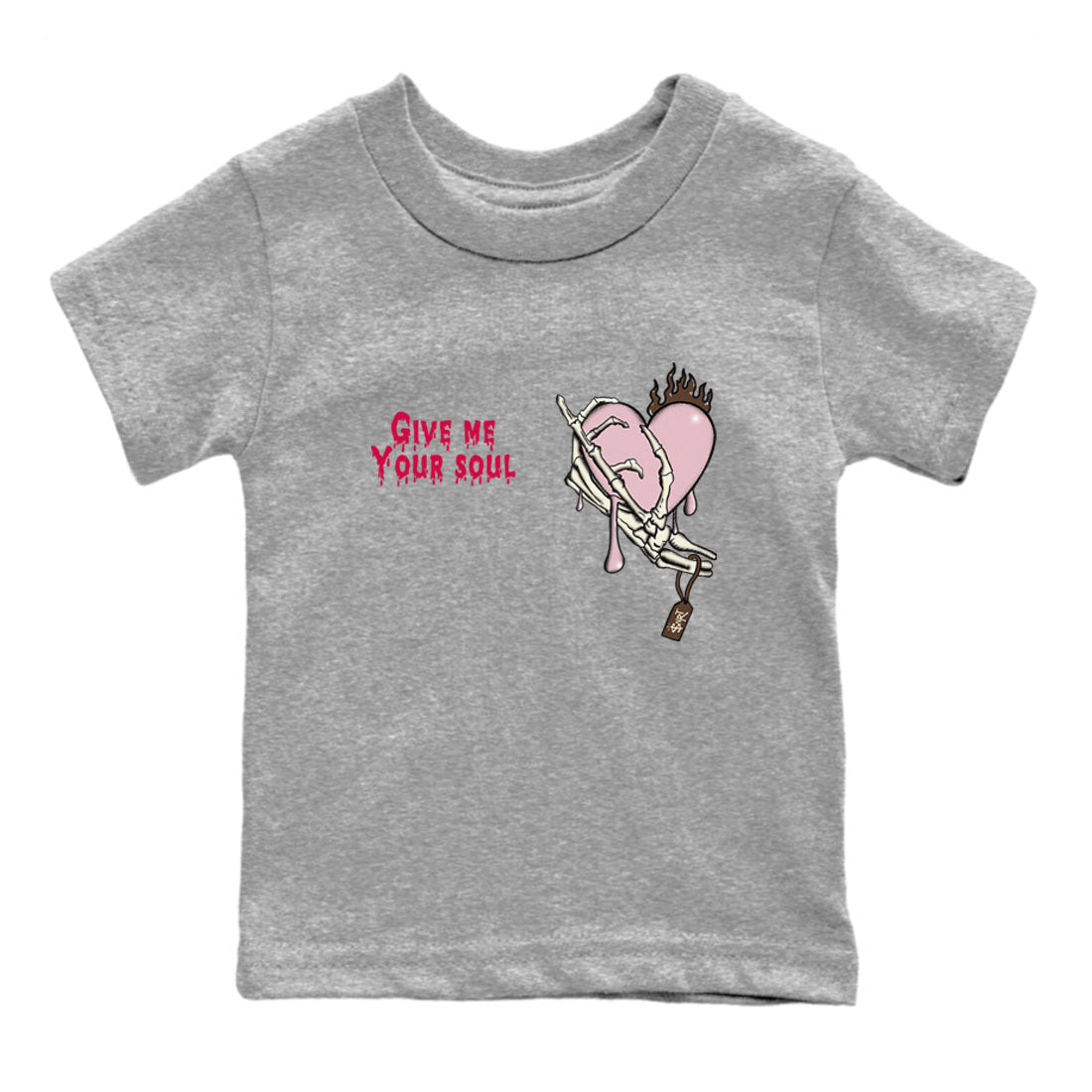 Dunk Cacao Wow And Pink Foam shirts to match jordans Give Me Your Soul unique Halloween sneaker tee Dunk Cacao Wow And Pink Foam SNRT Sneaker Release Tees Youth Baby Heather Grey 2 crew neck shirts