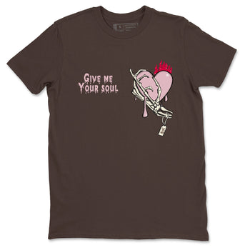 Dunk Cacao Wow And Pink Foam shirts to match jordans Give Me Your Soul unique Halloween sneaker tee Dunk Cacao Wow And Pink Foam SNRT Sneaker Release Tees unisex cotton Dark Chocolate 2 crew neck shirts
