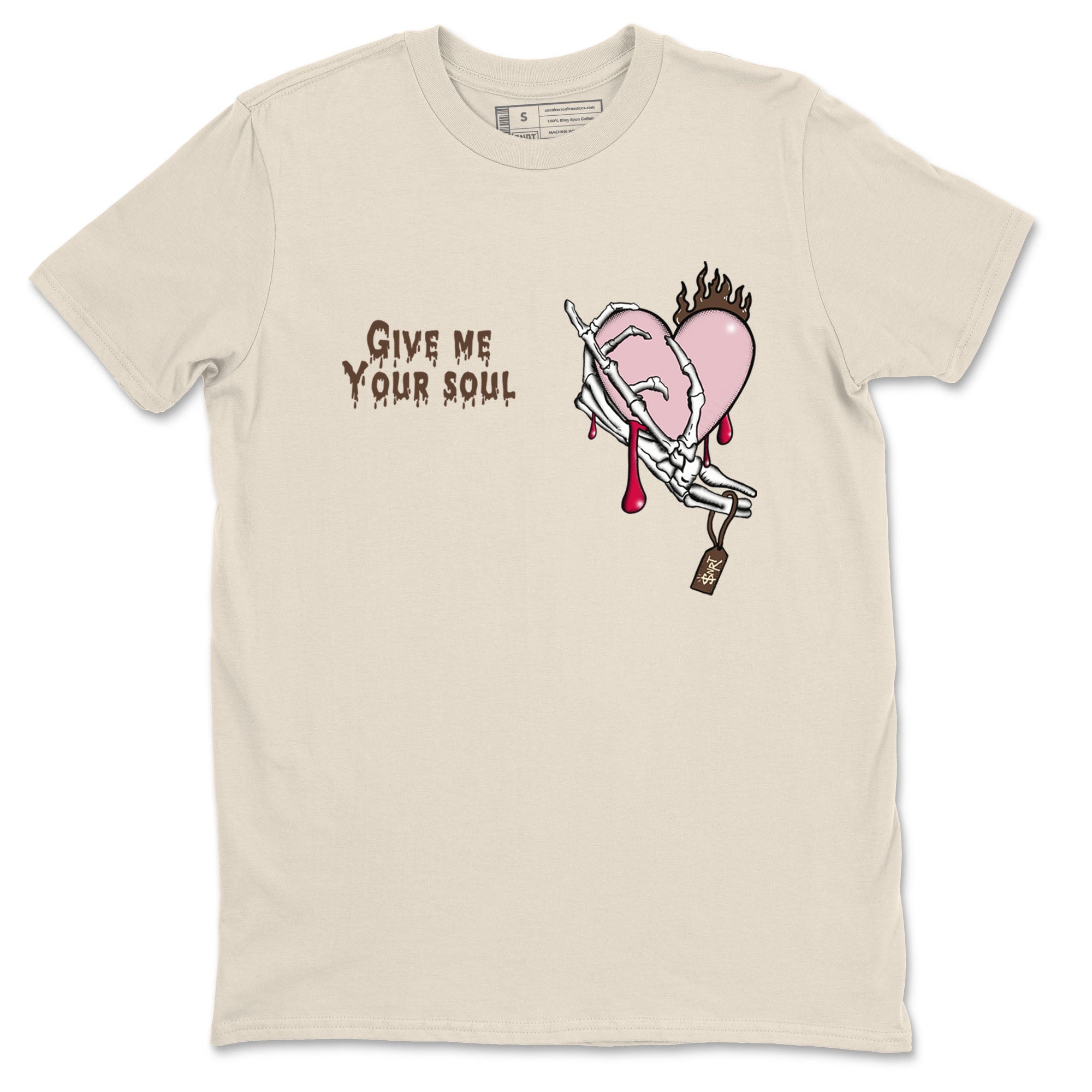 Dunk Cacao Wow And Pink Foam shirts to match jordans Give Me Your Soul unique Halloween sneaker tee Dunk Cacao Wow And Pink Foam SNRT Sneaker Release Tees unisex cotton Natural 2 crew neck shirts
