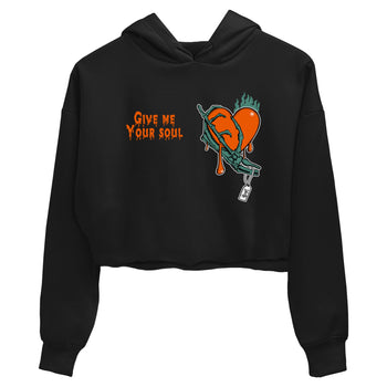 Dunk Low Ceramic shirts to match jordans Give Me Your Soul unique Halloween sneaker tee Dunk Ceramic match shoes to clothes SNRT Sneaker Tees unisex cotton Black 2 crop tee
