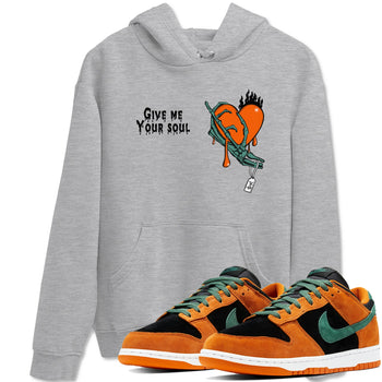 Dunk Low Ceramic shirts to match jordans Give Me Your Soul unique Halloween sneaker tee Dunk Ceramic match shoes to clothes SNRT Sneaker Tees unisex cotton Heather Grey 1 shirts