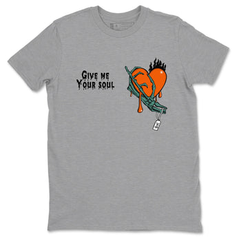 Dunk Low Ceramic shirts to match jordans Give Me Your Soul unique Halloween sneaker tee Dunk Ceramic match shoes to clothes SNRT Sneaker Tees unisex cotton Heather Grey 2 shirts