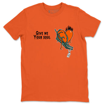 Dunk Low Ceramic shirts to match jordans Give Me Your Soul unique Halloween sneaker tee Dunk Ceramic match shoes to clothes SNRT Sneaker Tees unisex cotton Orange 2 shirts