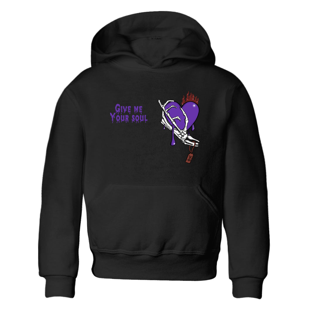 Sneaker match tees – Sneaker Threads To Match Dunk Low Persian Violet Shoes – Give Me Your Soul Kids T-Shirt Black 2