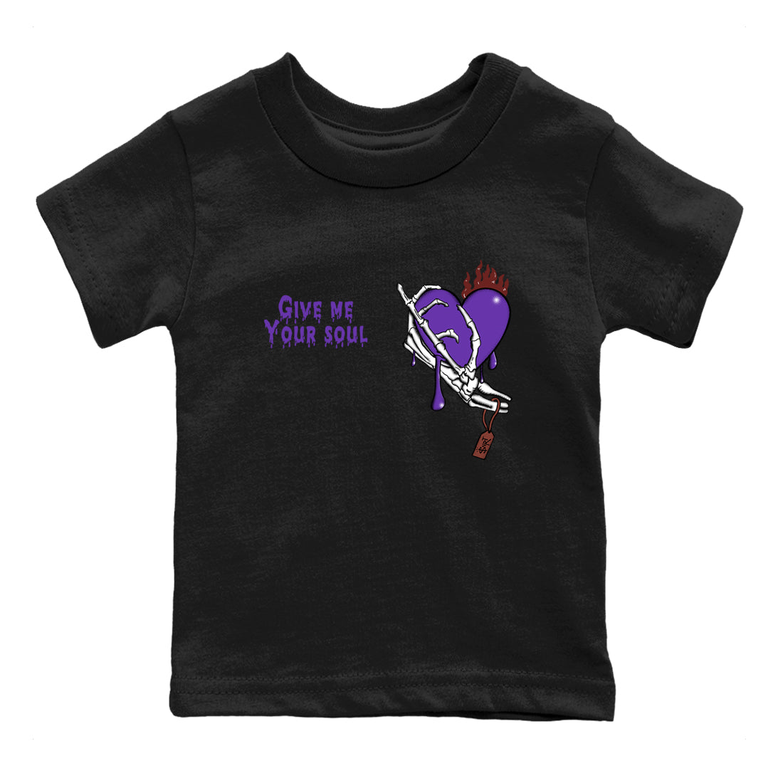 Sneaker match tees – Sneaker Threads To Match Dunk Low Persian Violet Shoes – Give Me Your Soul Kids T-Shirt Black 2