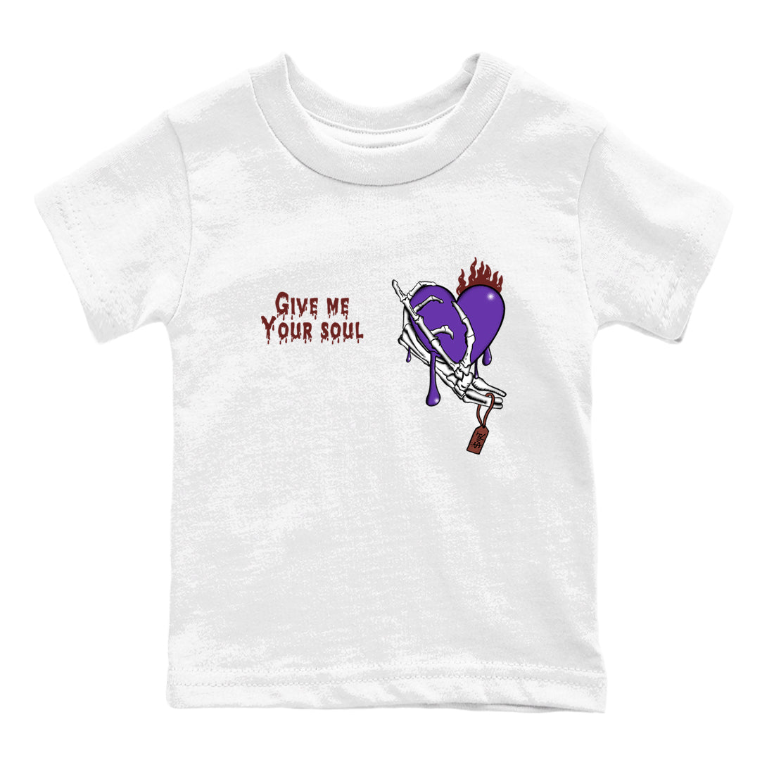 Sneaker match tees – Sneaker Threads To Match Dunk Low Persian Violet Shoes – Give Me Your Soul Kids T-Shirt White 2