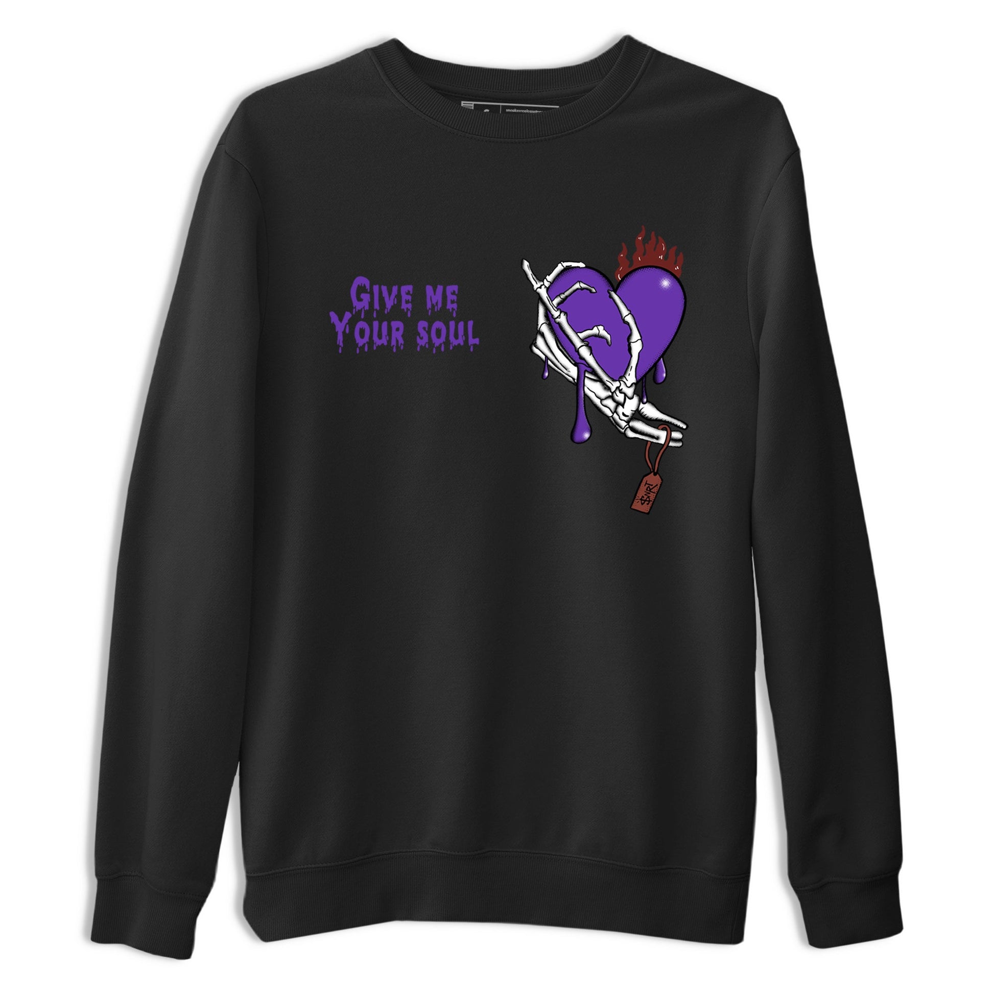 Sneaker match tees – Sneaker Threads To Match Dunk Low Persian Violet Shoes – Give Me Your Soul Tee Black 2