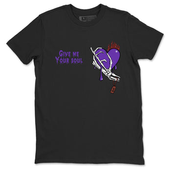 Sneaker match tees – Sneaker Threads To Match Dunk Low Persian Violet Shoes – Give Me Your Soul Tee Black 2