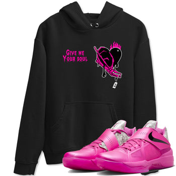 Nike KD 4 Retro Aunt Pearl shirts to match jordans Give Me Your Soul sneaker match tees Nike KD 4 Aunt Pearl match shoes to clothes SNRT Sneaker Tees unisex cotton Black 1 shirts