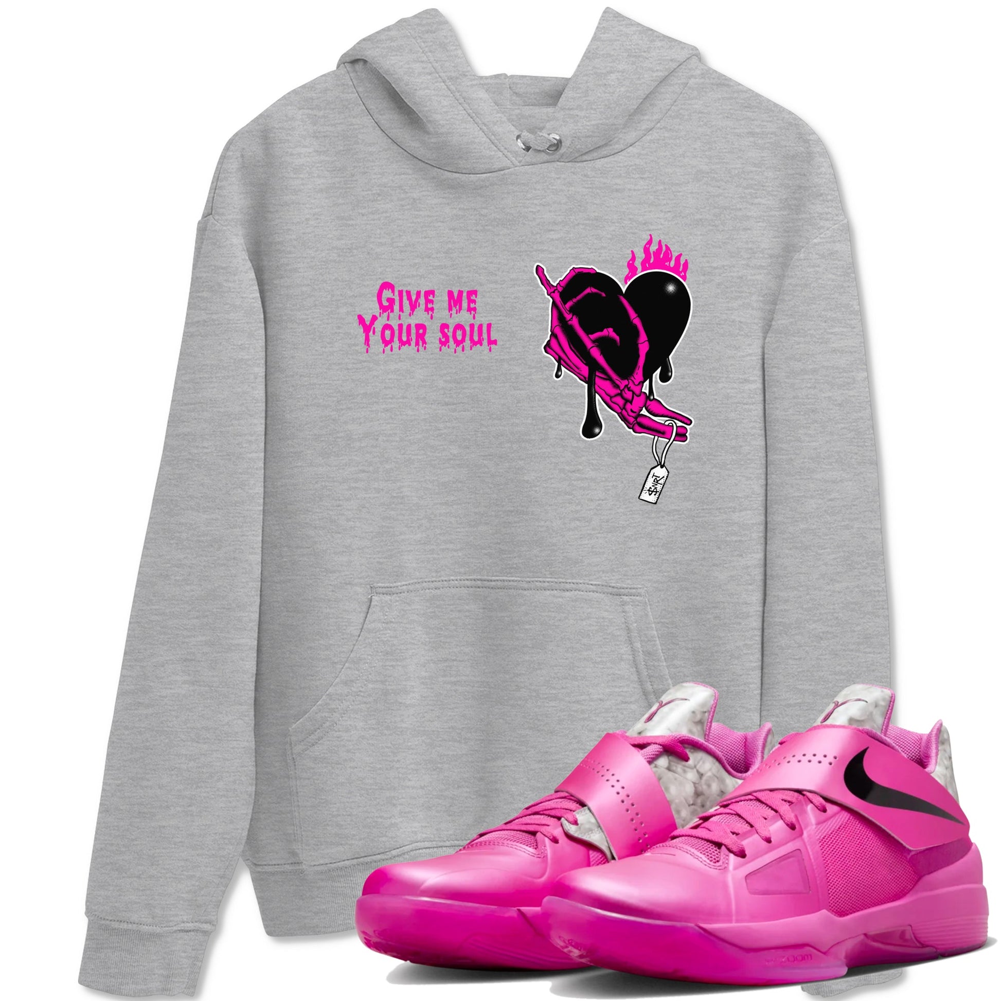 Nike KD 4 Retro Aunt Pearl shirts to match jordans Give Me Your Soul sneaker match tees Nike KD 4 Aunt Pearl match shoes to clothes SNRT Sneaker Tees unisex cotton Heather Grey 1 shirts