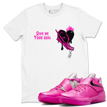 Nike KD 4 Retro Aunt Pearl shirts to match jordans Give Me Your Soul sneaker match tees Nike KD 4 Aunt Pearl match shoes to clothes SNRT Sneaker Tees unisex cotton White 1 shirts