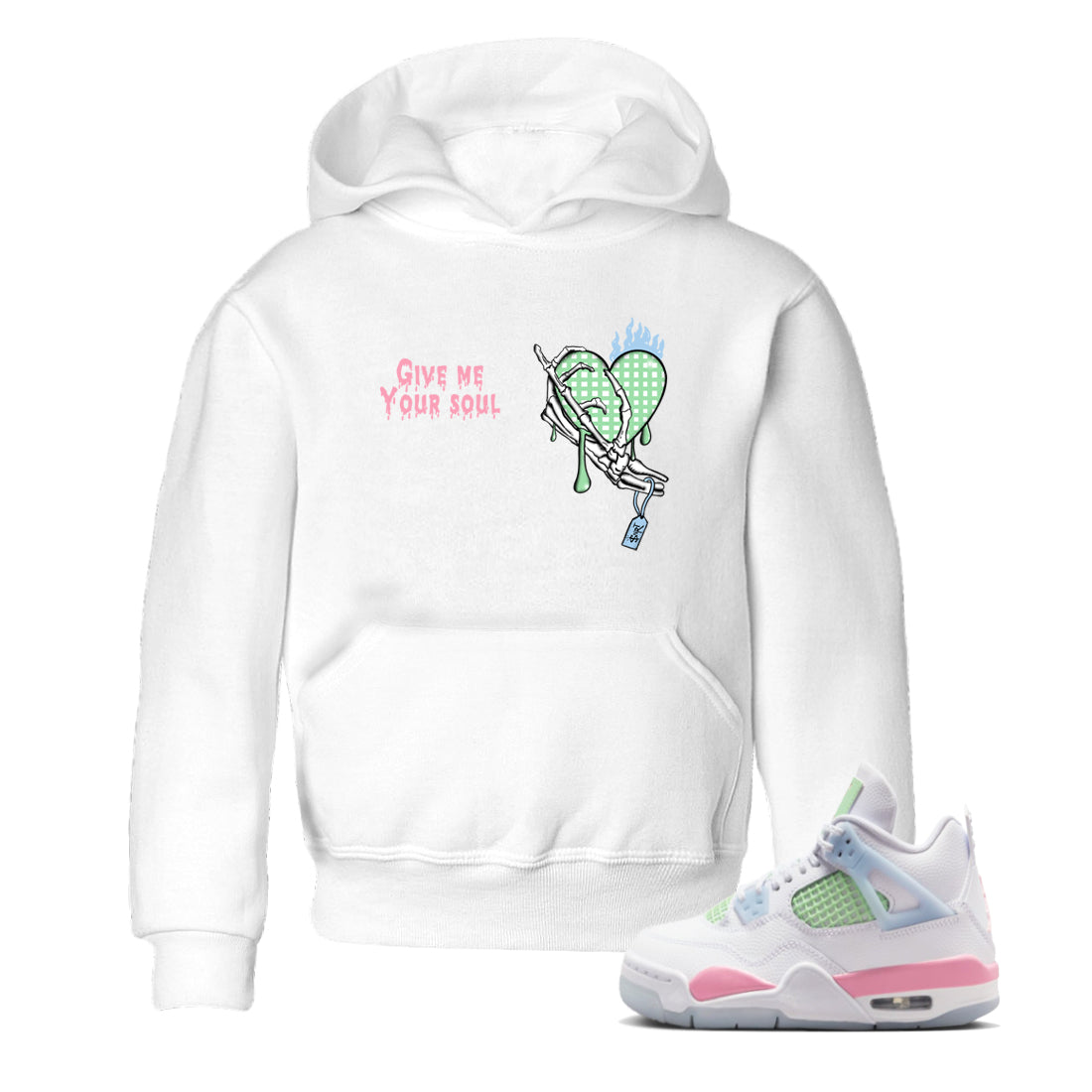 Best Sneakerfits graphic tee – Sneaker Tees To Match Valentines Day Kids – Give Me Your Soul Kids T-Shirt White 1