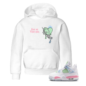 Best Sneakerfits graphic tee – Sneaker Tees To Match Valentines Day Kids – Give Me Your Soul Kids T-Shirt White 1