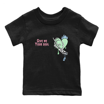Best Sneakerfits graphic tee – Sneaker Tees To Match Valentines Day Kids – Give Me Your Soul Kids T-Shirt Black 2