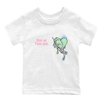 Best Sneakerfits graphic tee – Sneaker Tees To Match Valentines Day Kids – Give Me Your Soul Kids T-Shirt White 2