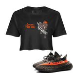 Yeezy 350 Carbon Beluga shirts to match jordans Give Me Your Soul unique Halloween sneaker tee Yeezy 350 Carbon Beluga match shoes to clothes SNRT Sneaker Tees unisex cotton Black 1 crop tee