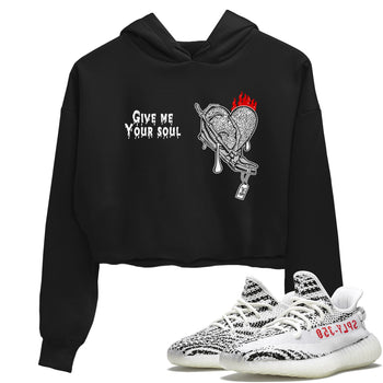Yeezy 350 Zebra shirts to match jordans Give Me Your Soul unique Halloween sneaker tee Yeezy 350 Zebra match shoes to clothes SNRT Sneaker Tees unisex cotton Black 1 crop tee