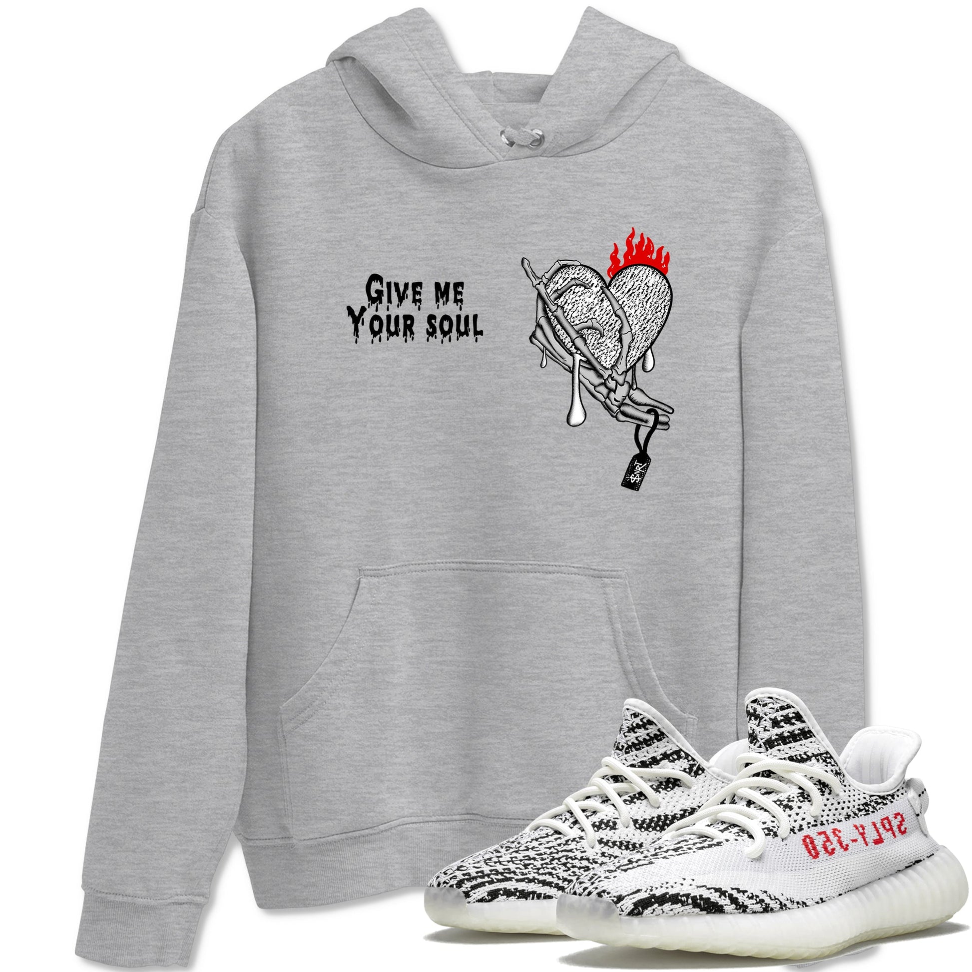 Yeezy 350 Zebra shirts to match jordans Give Me Your Soul unique Halloween sneaker tee Yeezy 350 Zebra match shoes to clothes SNRT Sneaker Tees unisex cotton Heather Grey 1 shirts