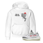 Yeezy 350 Zebra shirts to match jordans Give Me Your Soul unique Halloween sneaker tee Yeezy 350 Zebra match shoes to clothes SNRT Sneaker Tees Youth Baby White 1 tee