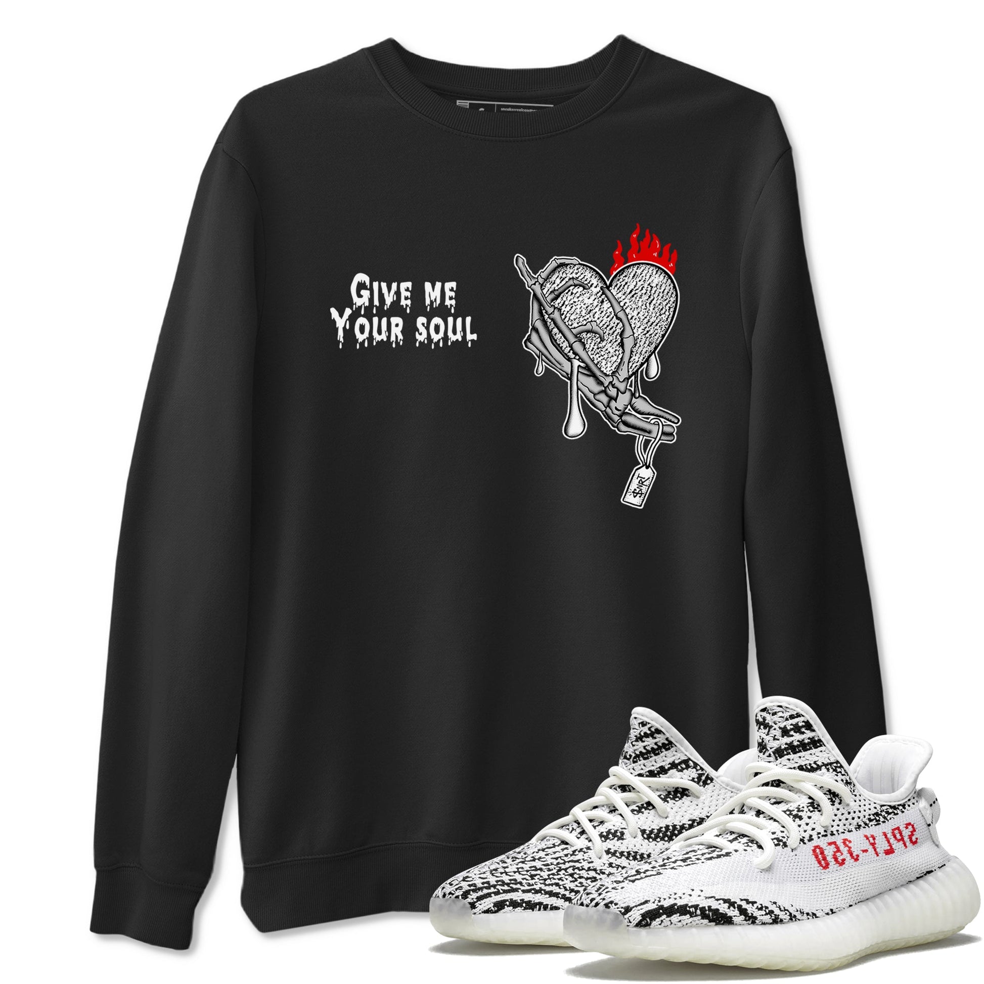 Yeezy 350 Zebra shirts to match jordans Give Me Your Soul unique Halloween sneaker tee Yeezy 350 Zebra match shoes to clothes SNRT Sneaker Tees unisex cotton Black 1 shirts