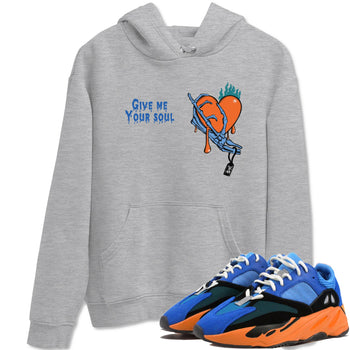 Yeezy 700 Bright Blue shirts to match jordans Give Me Your Soul unique Halloween sneaker tee Yeezy 700 Bright Blue match shoes to clothes SNRT Sneaker Tees unisex cotton Heather Grey 1 shirts