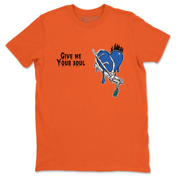 Yeezy 700 Bright Blue shirts to match jordans Give Me Your Soul unique Halloween sneaker tee Yeezy 700 Bright Blue match shoes to clothes SNRT Sneaker Tees unisex cotton Orange 2 shirts