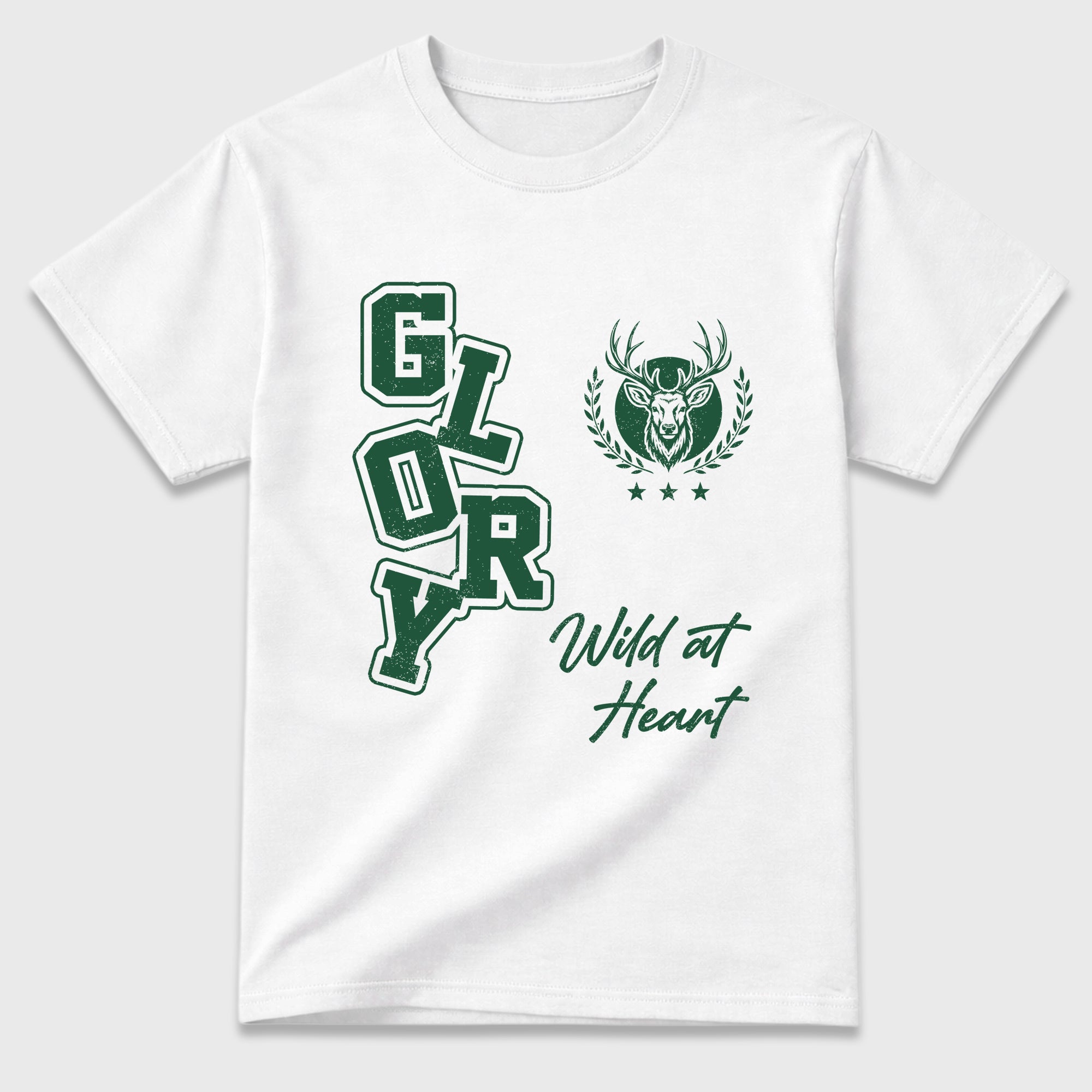 Glory Graphic T-Shirt featuring original streetwear artwork designed to match the Air Jordan 12 Summit Green. White 2 Graphic T-Shirt.
