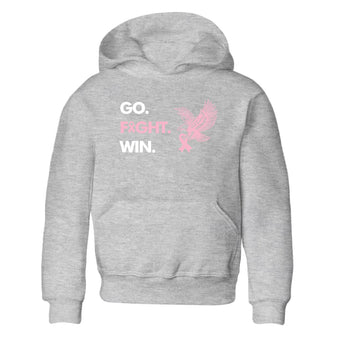 Sneaker Threads Sneaker Tees To Match Air Jordan 5 Medium Soft Pink Go Fight Win Youth Graphic Tee Heather Grey 2. Perfect for Jordan releases 2025 colorways. breast cancer awareness.