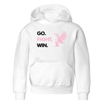 Sneaker Threads Sneaker Tees To Match Air Jordan 5 Medium Soft Pink Go Fight Win Youth Graphic Tee White 2. Perfect for Jordan releases 2025 colorways. breast cancer awareness.