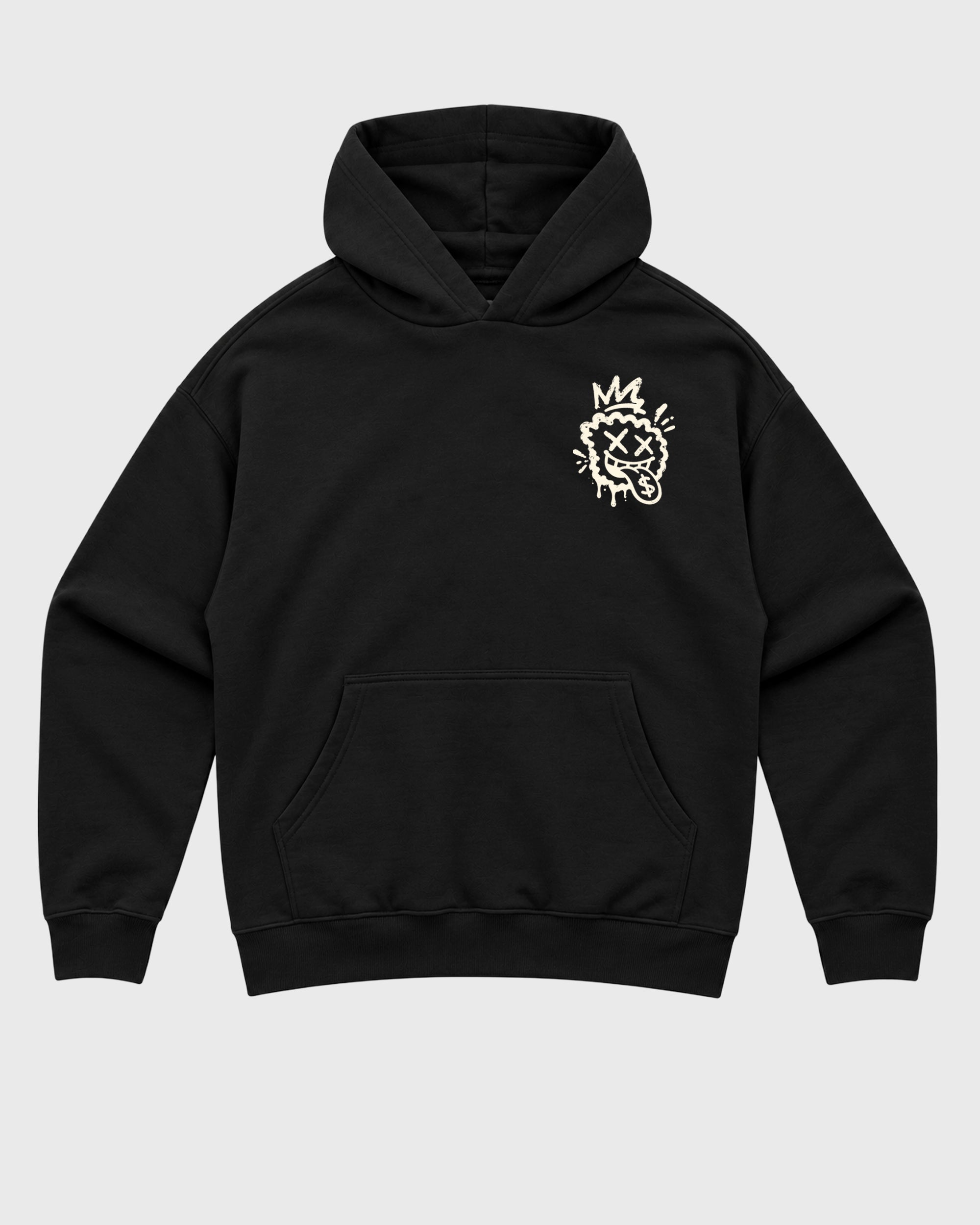 Go Fund Yourself Black Graphic Hoodie - 3, a graphic sneaker hoodie styled around Air Jordan 12 Retro Fireside sneakers for a relaxed streetwear and sneaker look.