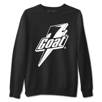 4s White Thunder shirts to match jordans Goat sneaker match tees Air Jordan 4 Retro White Thunder SNRT Sneaker Tees streetwear brand Black 2 unisex cotton tee
