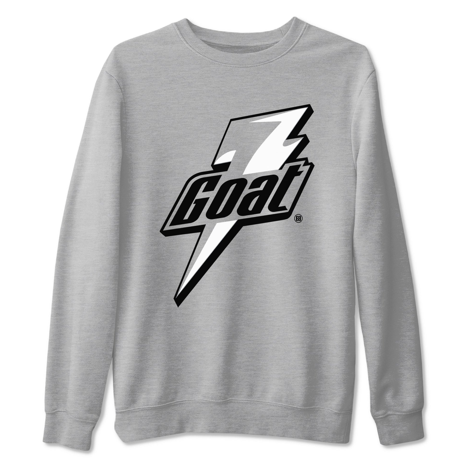 4s White Thunder shirts to match jordans Goat sneaker match tees Air Jordan 4 Retro White Thunder SNRT Sneaker Tees streetwear brand Heather Grey 2 unisex cotton tee