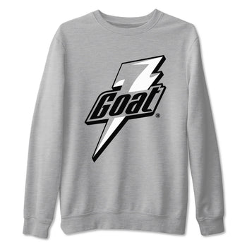 4s White Thunder shirts to match jordans Goat sneaker match tees Air Jordan 4 Retro White Thunder SNRT Sneaker Tees streetwear brand Heather Grey 2 unisex cotton tee