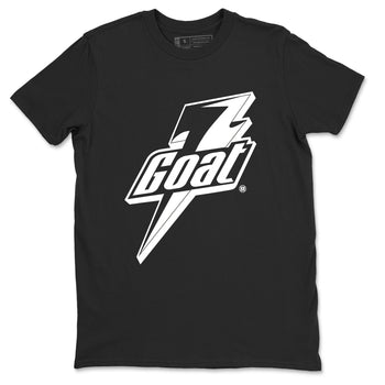4s White Thunder shirts to match jordans Goat sneaker match tees Air Jordan 4 Retro White Thunder SNRT Sneaker Tees streetwear brand Black 2 unisex cotton tee
