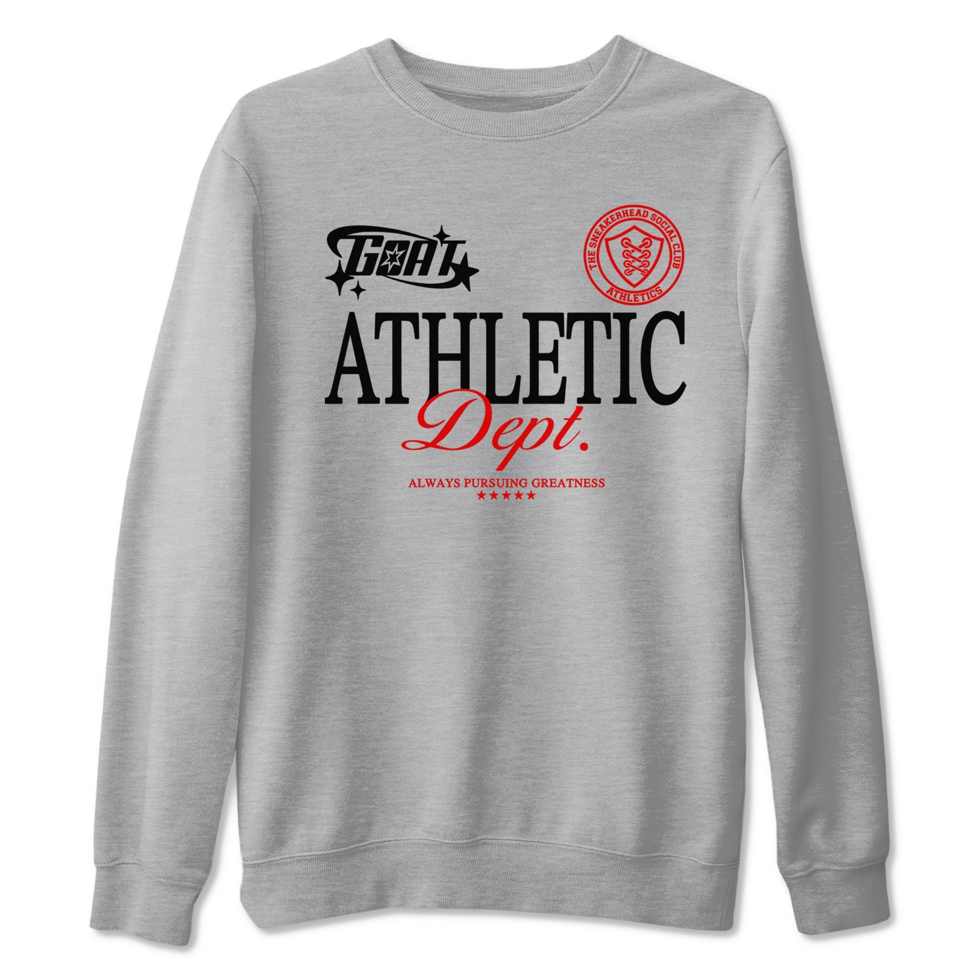 11s Bred Velvet shirts to match jordans Goat Athletic Dept sneaker match tees Air Jordan 11 Bred Velvet SNRT Sneaker Release Tees unisex cotton Heather Grey 2 crew neck shirts