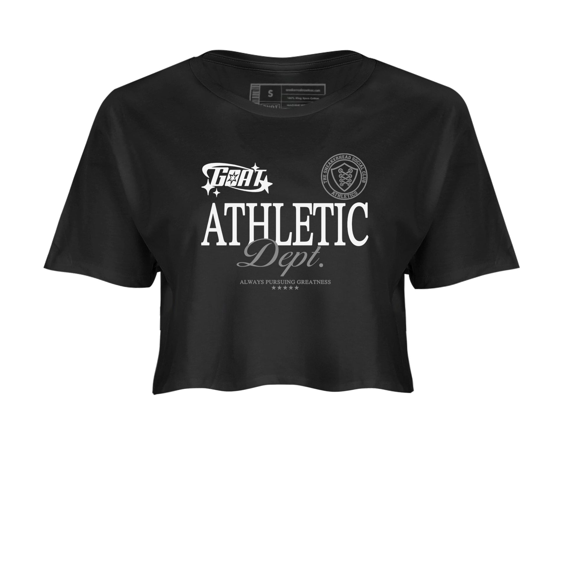 12s Black Wolf Grey shirts to match jordans Goat Athletic Dept sneaker match tees 12s Baron SNRT Sneaker Release Tees unisex cotton Black 2 Crop Shirts