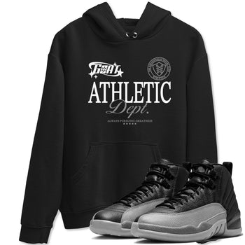 12s Black Wolf Grey shirts to match jordans Goat Athletic Dept sneaker match tees 12s Baron SNRT Sneaker Release Tees unisex cotton Black 1 crew neck shirts