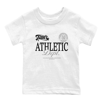 12s Black Wolf Grey shirts to match jordans Goat Athletic Dept sneaker match tees 12s Baron SNRT Sneaker Release Tees Youth Baby White 2 crew neck shirts